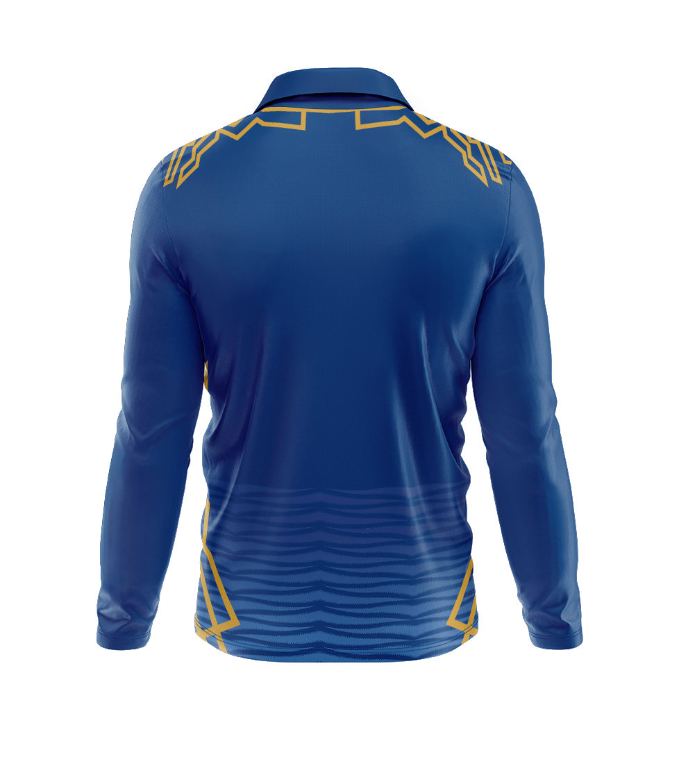 Next Print Customised Mumbai Jersey Printed Polo Collar Full Sleeves - Next Print