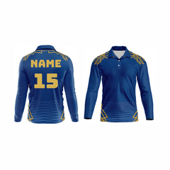 Next Print Customised Mumbai Jersey Printed Polo Collar Full Sleeves - Next Print