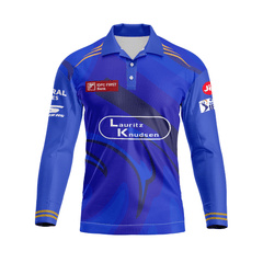 Next Print Customised Mumbai Jersey Printed Polo Collar Full Sleeves T-Shirt. - Next Print