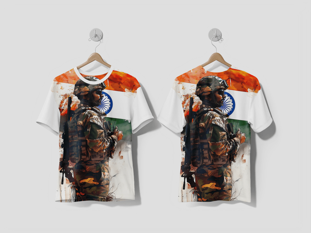 NEXT PRINT Digital art depicting india independence day Design printed t-shirt - Next Print