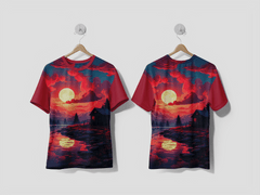 NEXT PRINT Digital art isolated house Design printed t-shirt - Next Print
