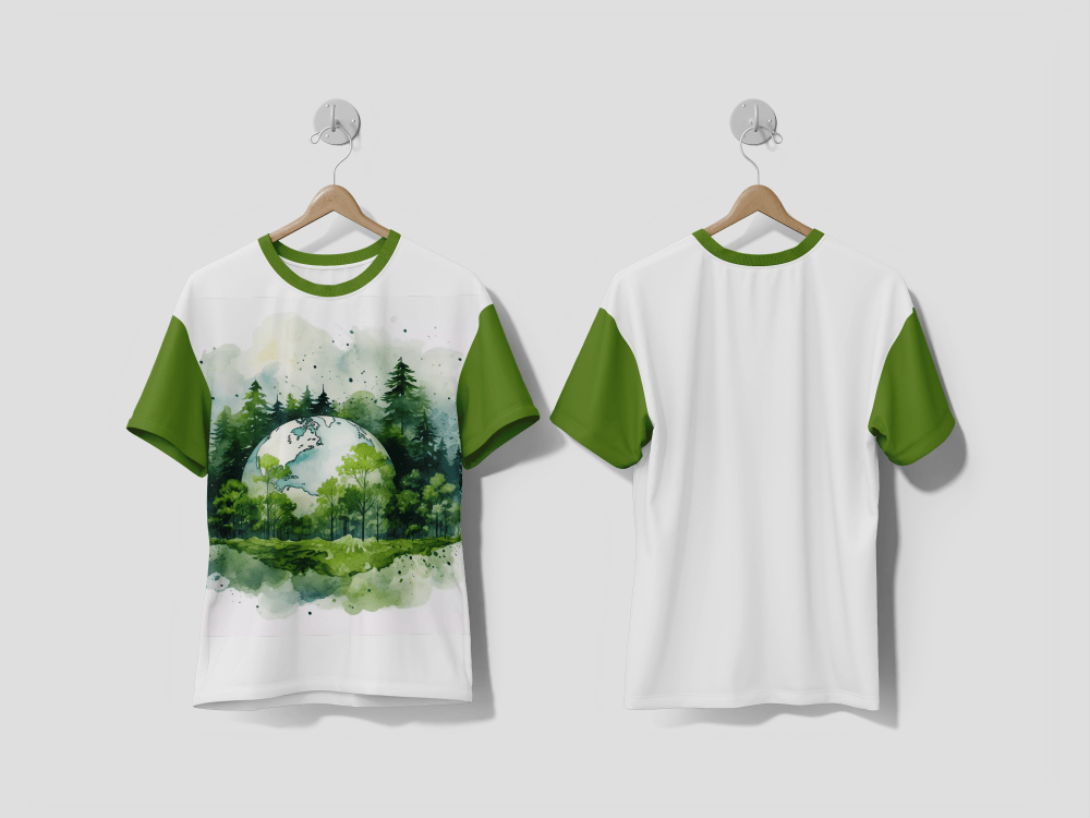 Next Print Digital art with planet earth Design Printed T-shirt - Next Print