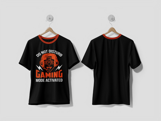 NEXT PRINT Do not disturb gaming mode activated Gaming design t-shirt - Next Print