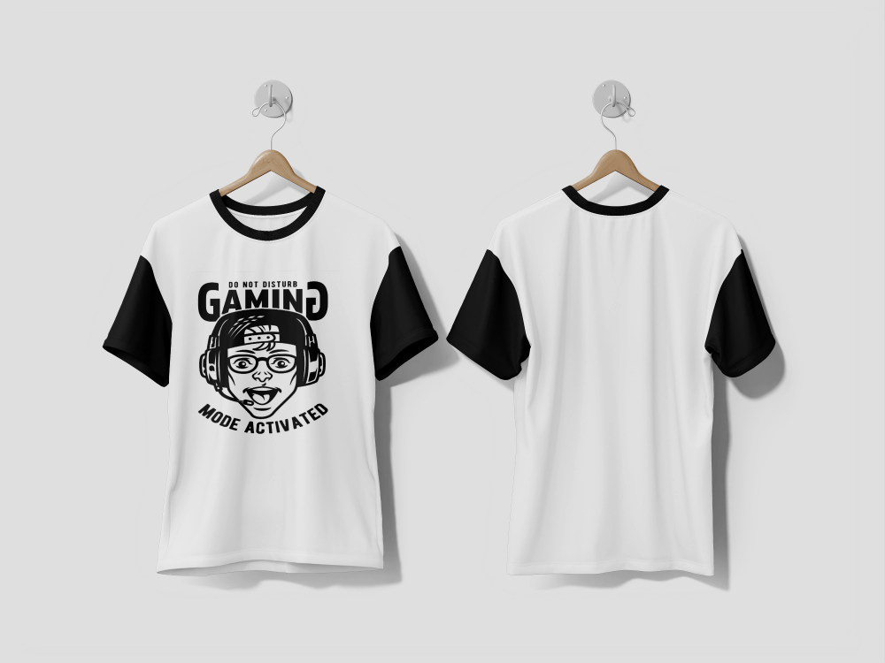 NEXT PRINT Do not disturb gaming mode activated Gaming T-Shirt Design - Next Print