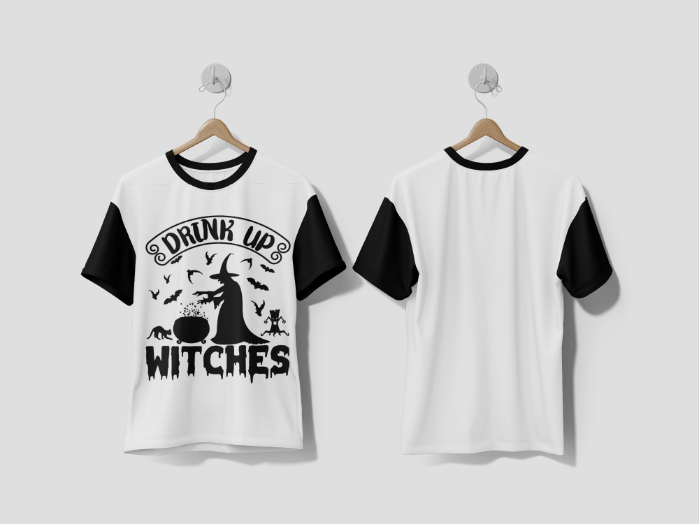 Next Print Drink Up Witches, Halloween SVG T-shirt Design Printed t-shirt - Next Print