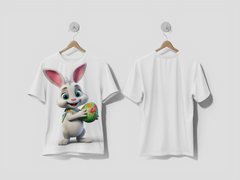 NEXT PRINT Easter festival photo album full of cute rabbits moments and colorful egg decoration ideas Design printed t-shirt - Next Print