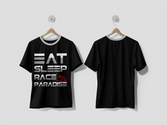 Next Print Eat sleep race paradise typography t shirt design - Next Print