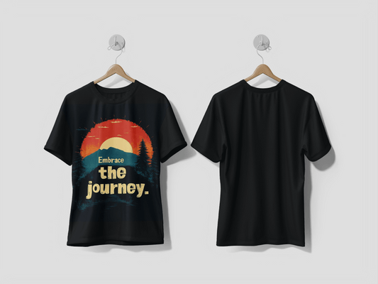 Next Print Embrace the journey design Printed T-shirt - Next Print