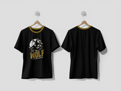 NEXT PRINT Flat wolf logo Design T-shirt - Next Print