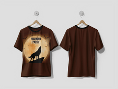 NEXT PRINT Full moon party design printed t-shirt - Next Print
