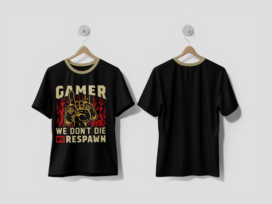 NEXT PRINT Gamer t-shirt design Vector illustration T-shirt Design - Next Print