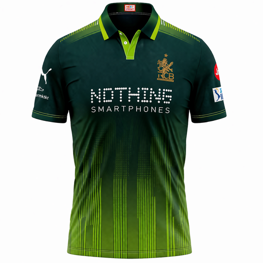 Next Print Green Cricket Jersey Digital Design – Custom Name & Number Sublimation Sports T-Shirt India