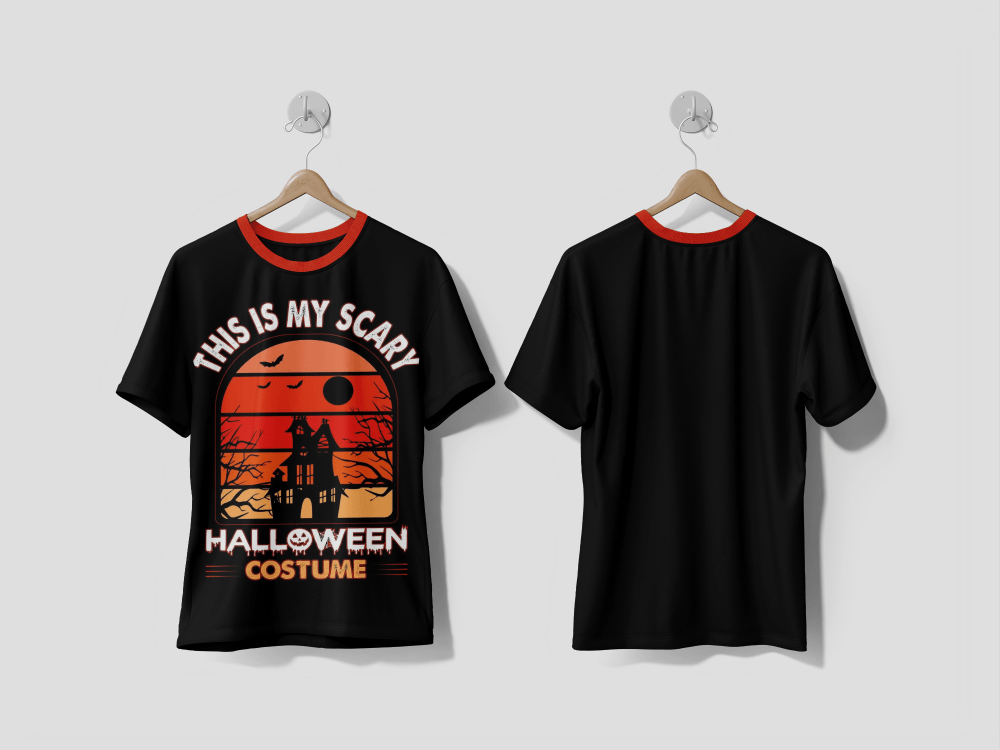 Next Print Halloween horror vintage t-shirt design, scary print template vector graphics typography design - Next Print