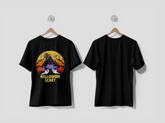 Next Print Halloween Scary with Ghost T-Shirt Design - Next Print