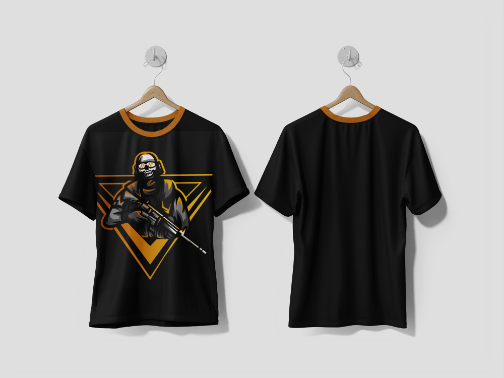 NEXT PRINT Hand drawn flat survivalist gaming profile picture design t-shirt - Next Print