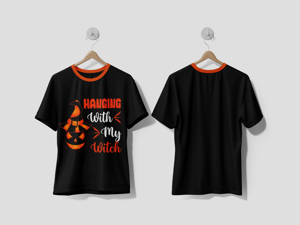 Next Print Hanging with my witches Halloween t-shirt design - Next Print