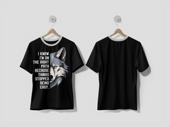 NEXT PRINT "I Know I'm On The Right Path Because Things Stopped Being Easy colorful Graphic" T-Shirt - Next Print