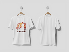 Next Print I love music saxophone silhouette Design Printed T-shirts - Next Print