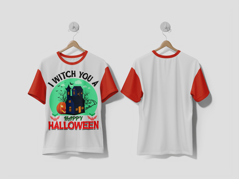 Next Print I witch you a happy Halloween t-shirt design t-shirt - Next Print
