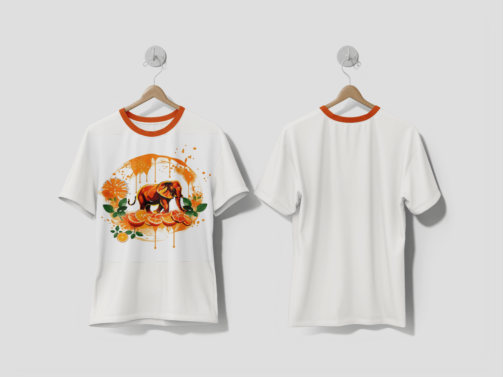 NEXT PRINT India Watercolor Frame Festive Designs for Indian Culture Seasons Food and Drink Printed t-shirt - Next Print