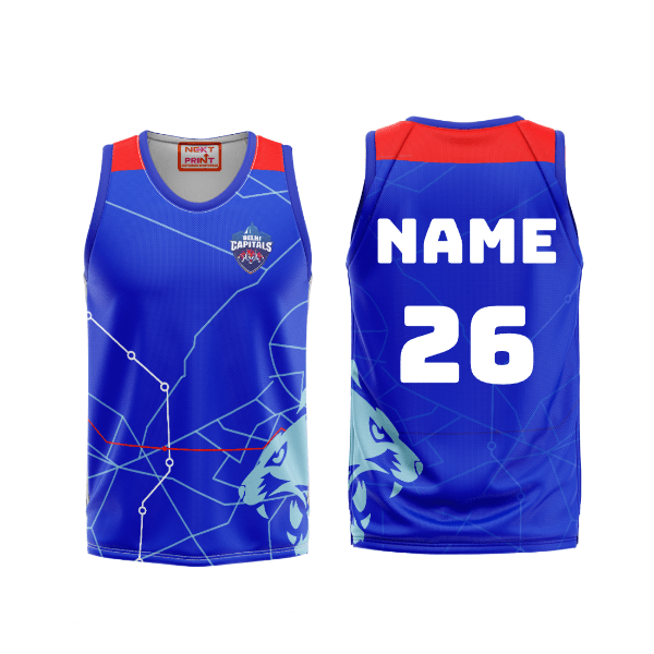 Next Print Ipl Delhi Capitals Printed Basketball Jersey - Next Print