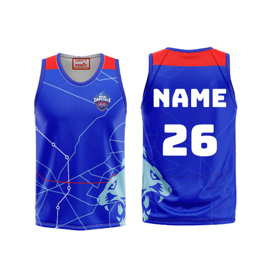 Next Print Ipl Delhi Capitals Printed Basketball Jersey - Next Print