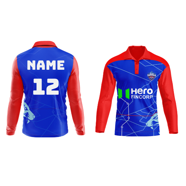 Next Print Ipl Delhi Capitals Printed Jersey full sleeves - Next Print