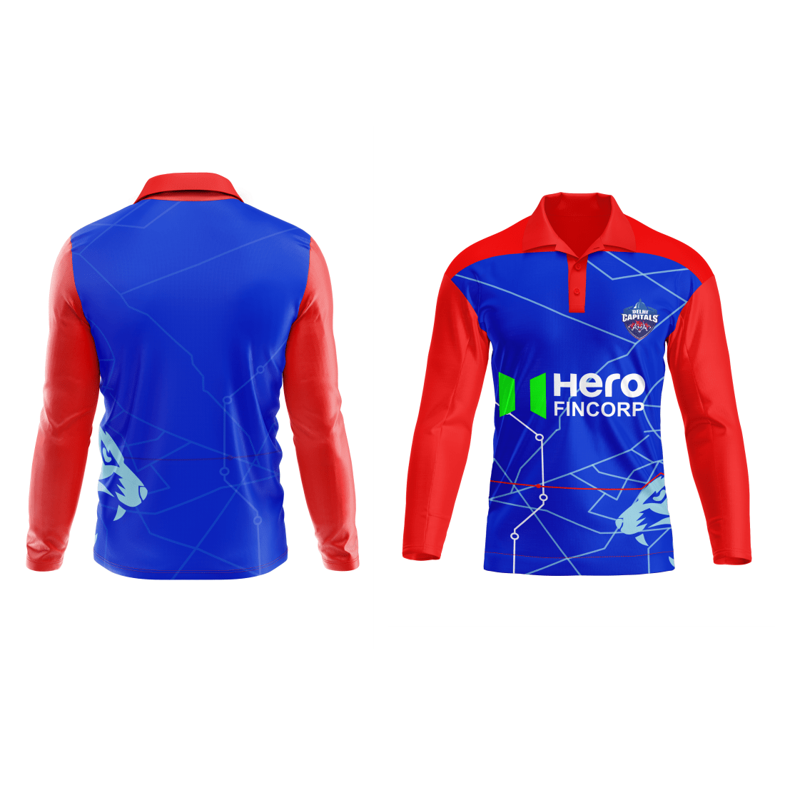 Next Print Ipl Delhi Capitals Printed Jersey full sleeves - Next Print