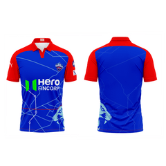 Next Print Ipl Delhi Capitals Printed Polo Collar Jersey - Next Print