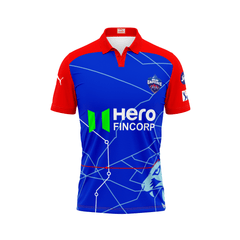 Next Print Ipl Delhi Capitals Printed Polo Collar Jersey - Next Print