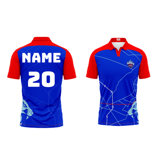 Next Print Ipl Delhi Capitals Printed Polo Collar Jersey - Next Print