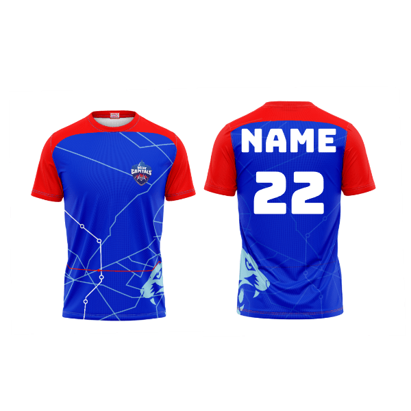 Next Print Ipl Delhi Capitals Printed Round Neck Jersey - Next Print