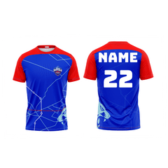 Next Print Ipl Delhi Capitals Printed Round Neck Jersey - Next Print