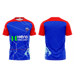 Next Print Ipl Delhi Capitals Printed Round Neck Jersey - Next Print