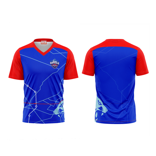 Next Print Ipl Delhi Capitals Printed V Neck Jersey - Next Print