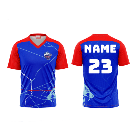 Next Print Ipl Delhi Capitals Printed V Neck Jersey - Next Print