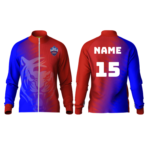 Next Print Ipl Delhi High Neck Polo Customized Jacket - Next Print