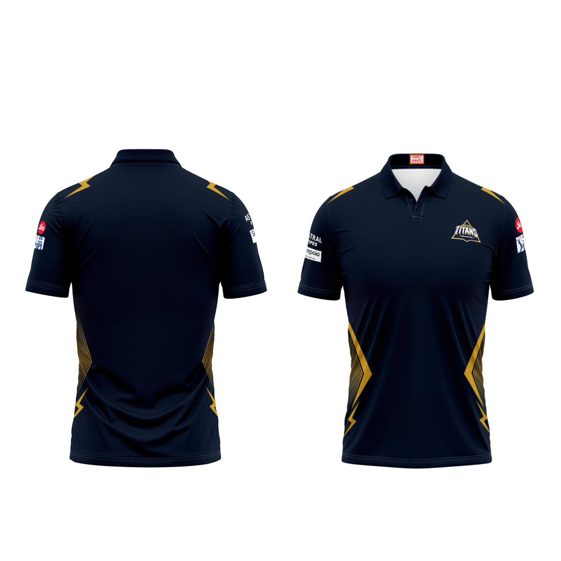 Next Print Ipl Gujrat Polo collar jersey - Next Print