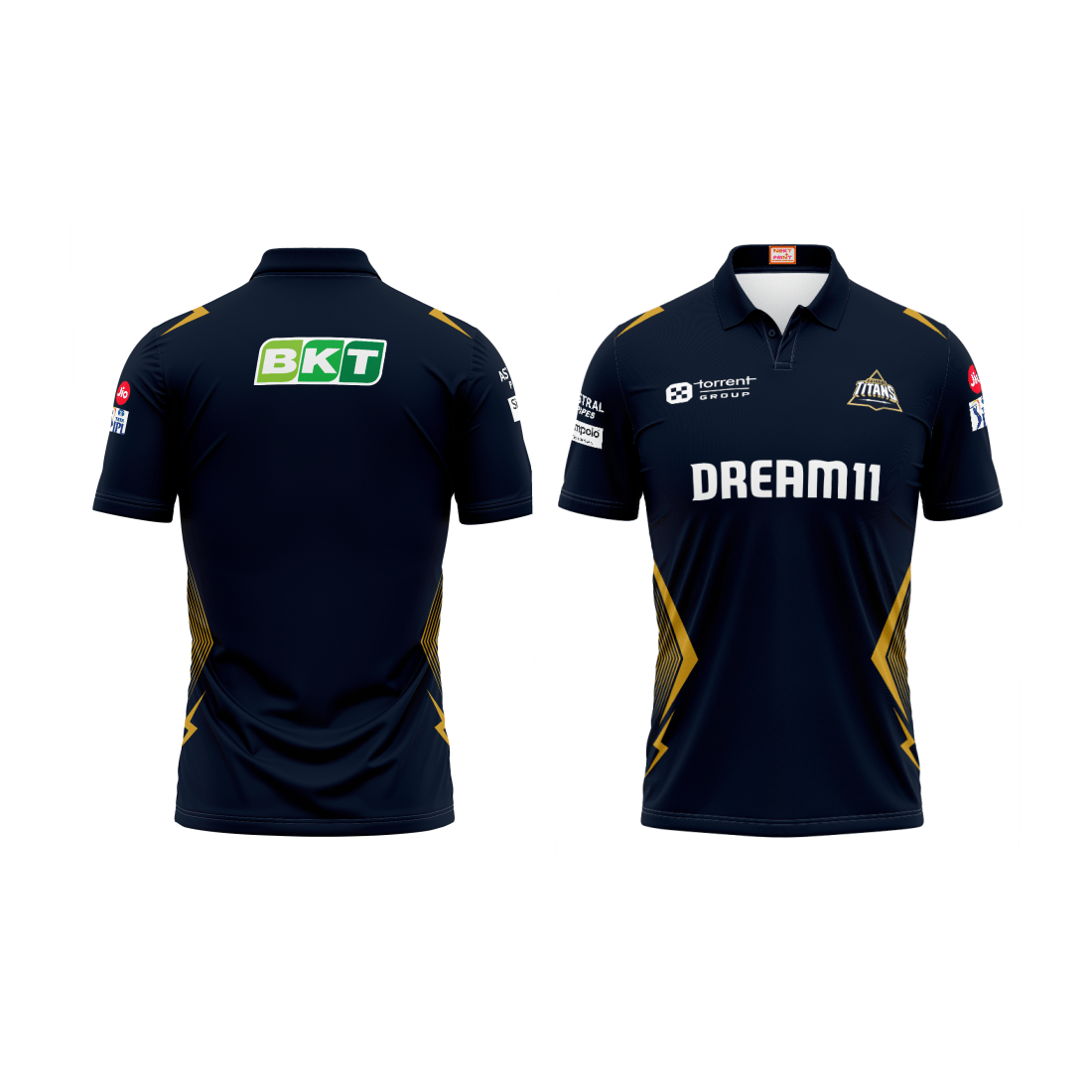 Next Print Ipl Gujrat Polo collar jersey - Next Print