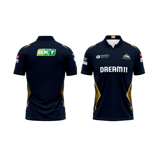 Next Print Ipl Gujrat Polo collar jersey - Next Print