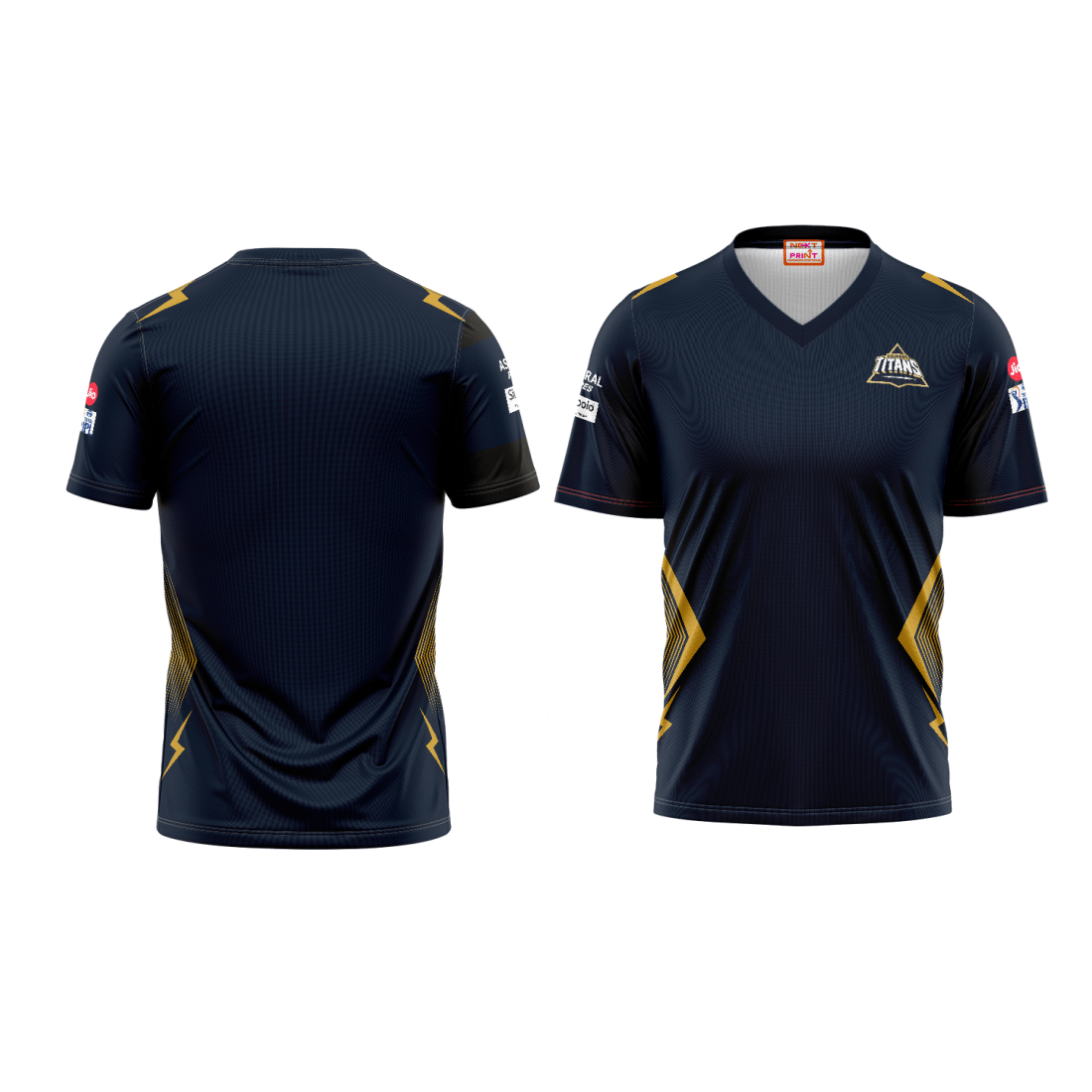 Next Print Ipl Gujrat V Neck jersey - Next Print