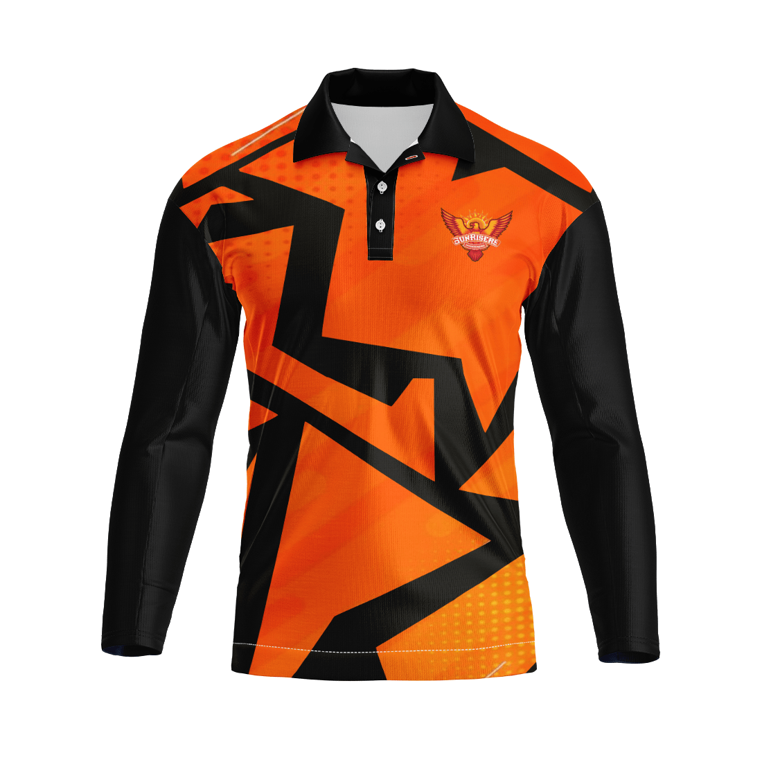Next Print Ipl Hyderabad Printed Polo Collar full sleeves Jersey - Next Print