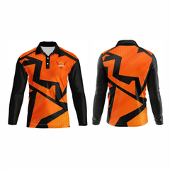 Next Print Ipl Hyderabad Printed Polo Collar full sleeves Jersey - Next Print