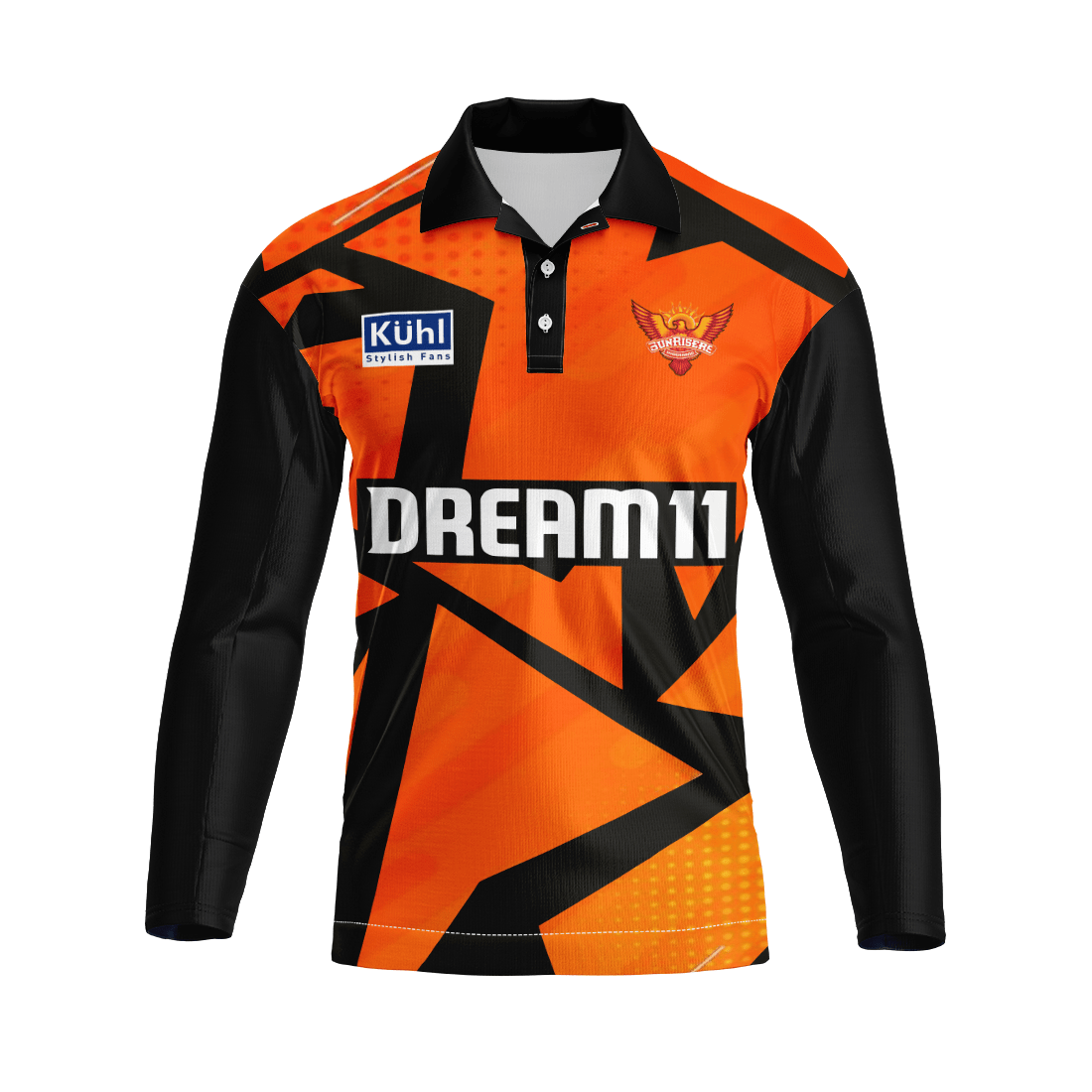 Next Print Ipl Hyderabad Printed Polo Collar full sleeves Jersey - Next Print