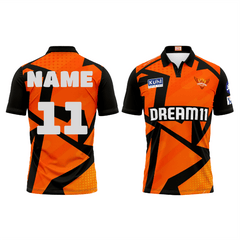 Next Print Ipl Hyderabad Printed Polo Collar HALF SLEEVES Jersey - Next Print