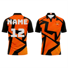 Next Print Ipl Hyderabad Printed Polo Collar Half Sleeves Jersey - Next Print