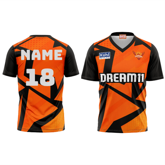 Next Print Ipl Hyderabad Printed V Neck Jersey - Next Print