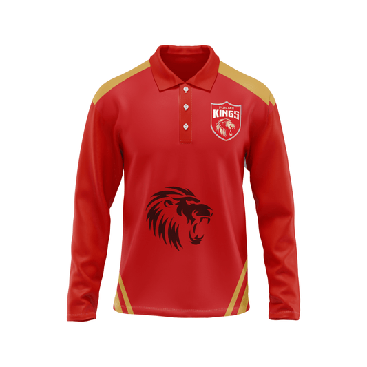 Next Print Ipl Punjab Customisable Polo neck jersey - Next Print