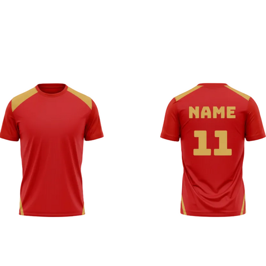 Next Print Ipl Punjab Customisable round neck jersey - Next Print