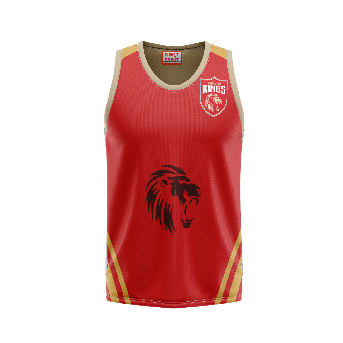 Next Print Ipl Punjab Design Basketball Jersey - Next Print